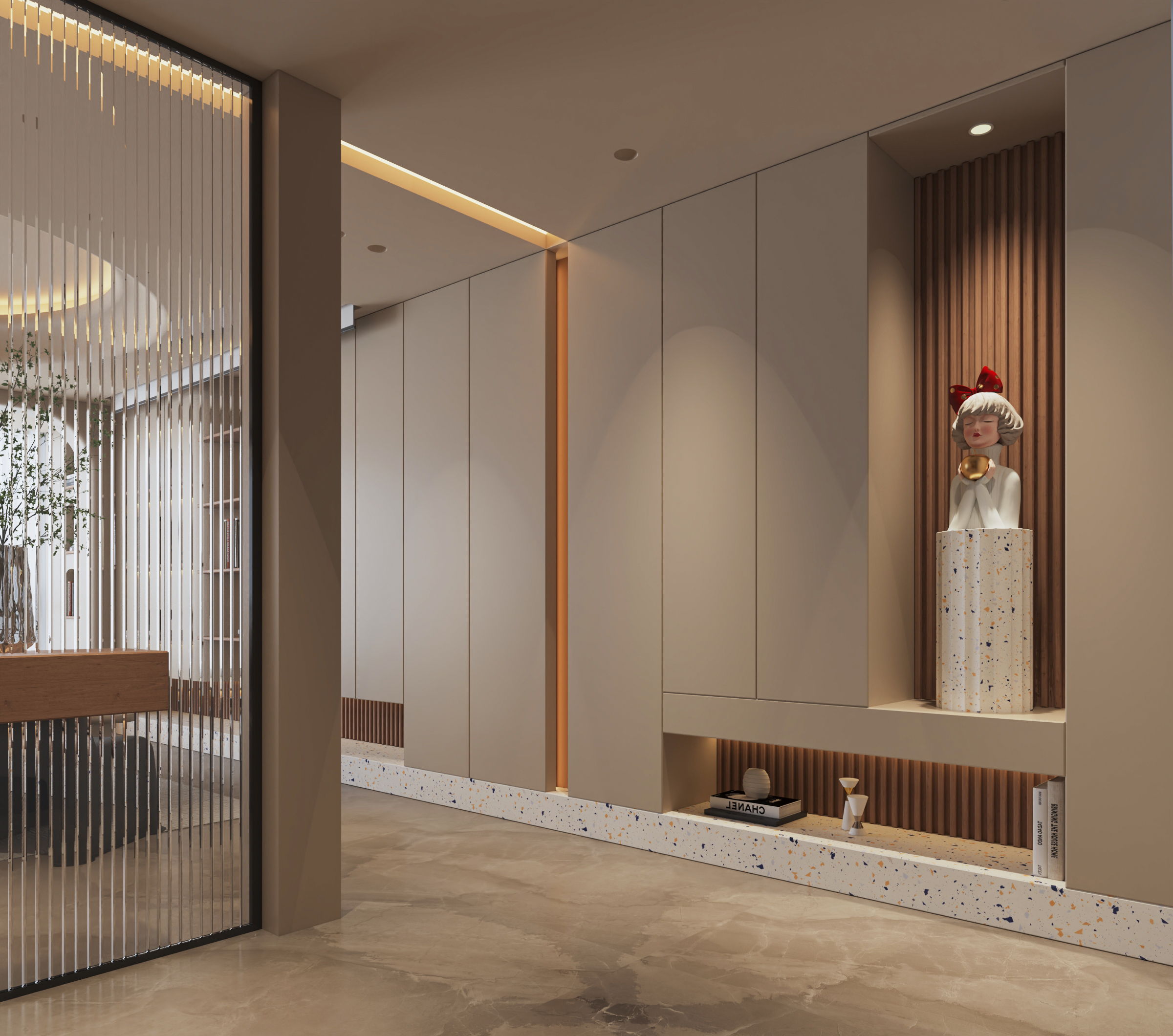 沈阳华发中东首府127㎡侘寂风格样板间设计-7