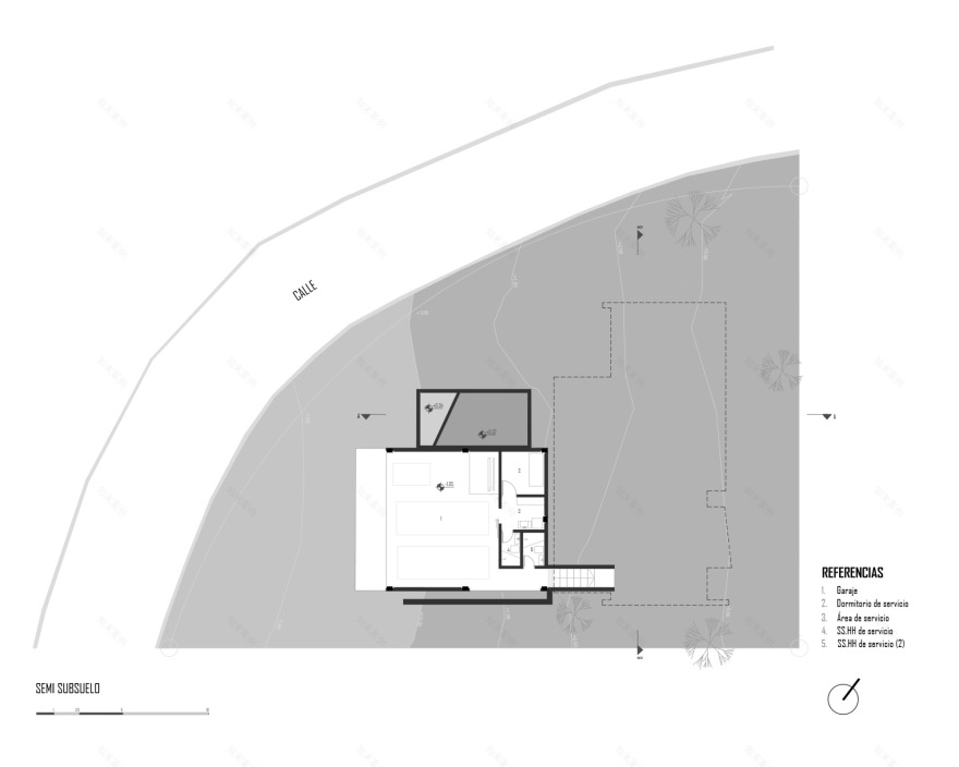 岩石与水的交融——Peak House 别墅设计-31