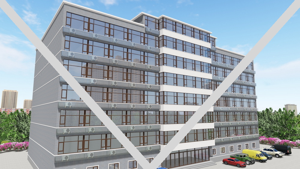 建筑门窗外观效果图F1278-1