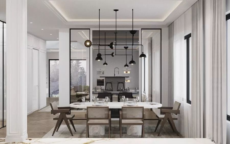 现代奢华住宅设计,精致多变、色泽温馨柔和-61