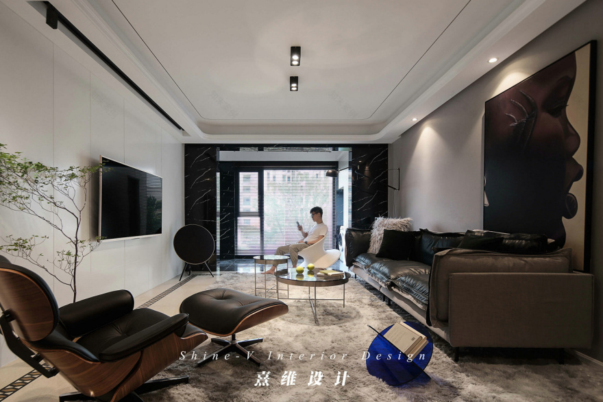 鲁能公馆气质简约之家,设计师巧妙改造精装房-18