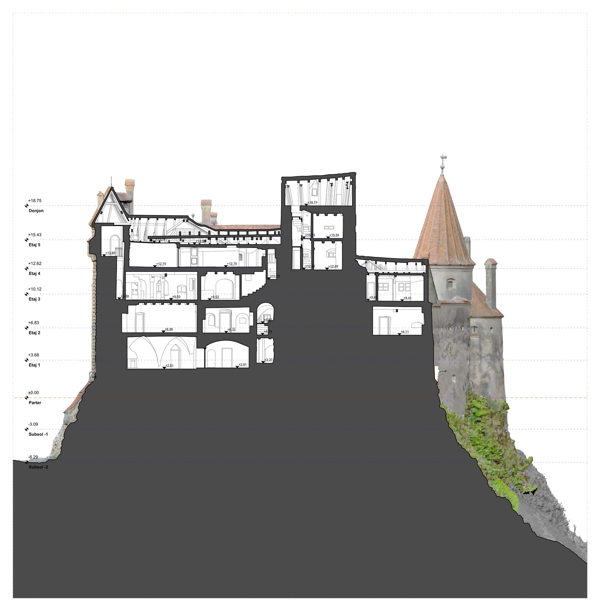 castel BRAN - releveu fotogrametric-12