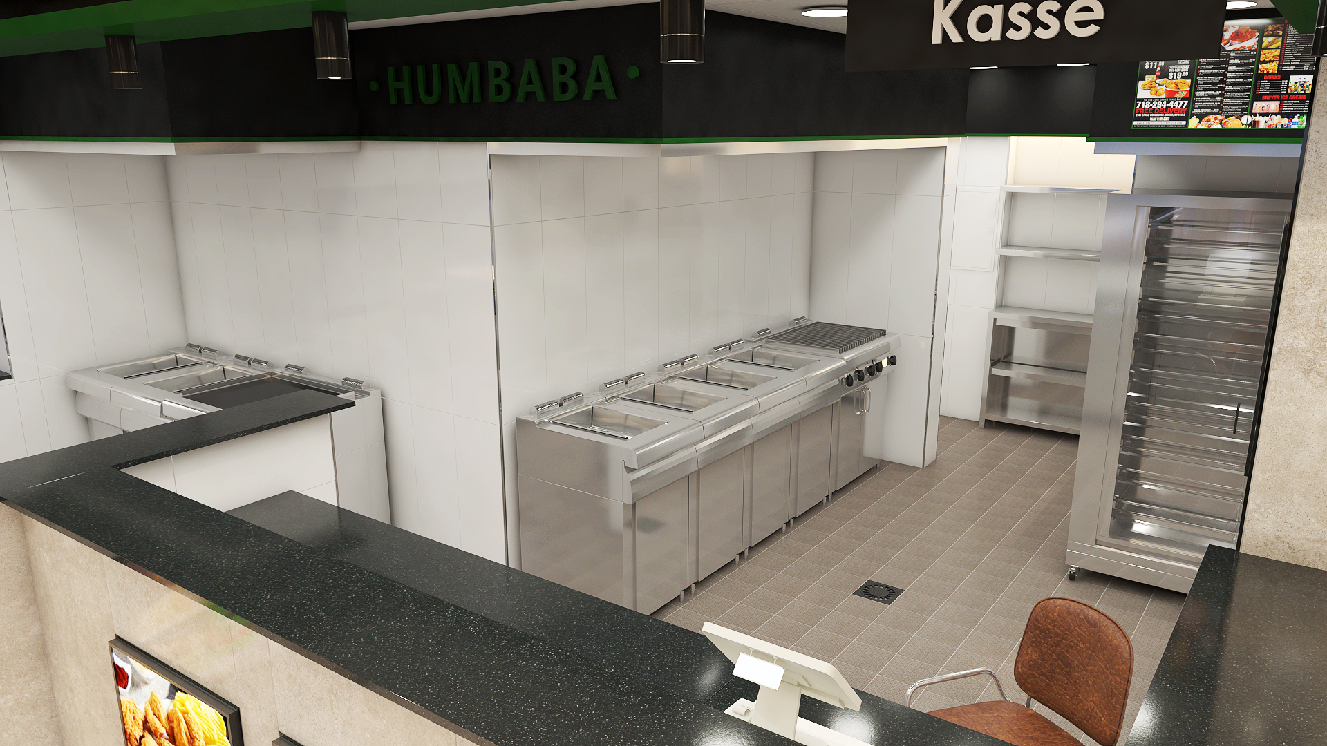 Humbaba Chicken House Berlin - Interior Design 3D-15