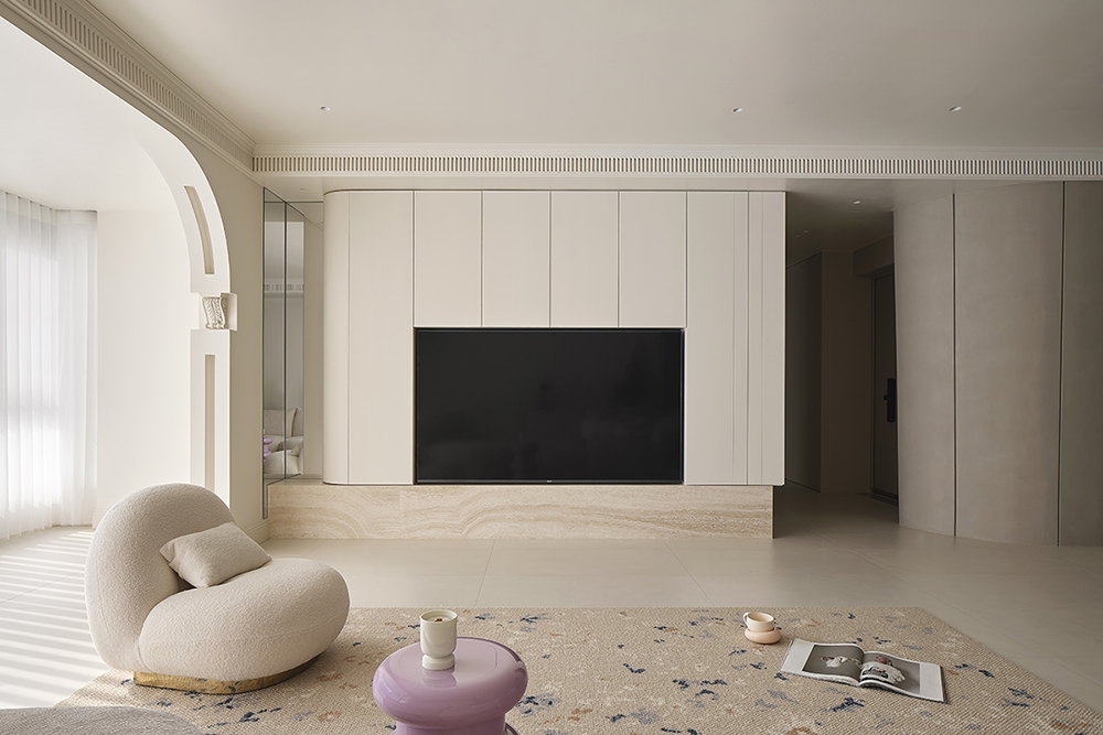 极简奶油风,多巴胺配色,治愈系的家丨無一內建筑设计,成都宏福樘设计-20