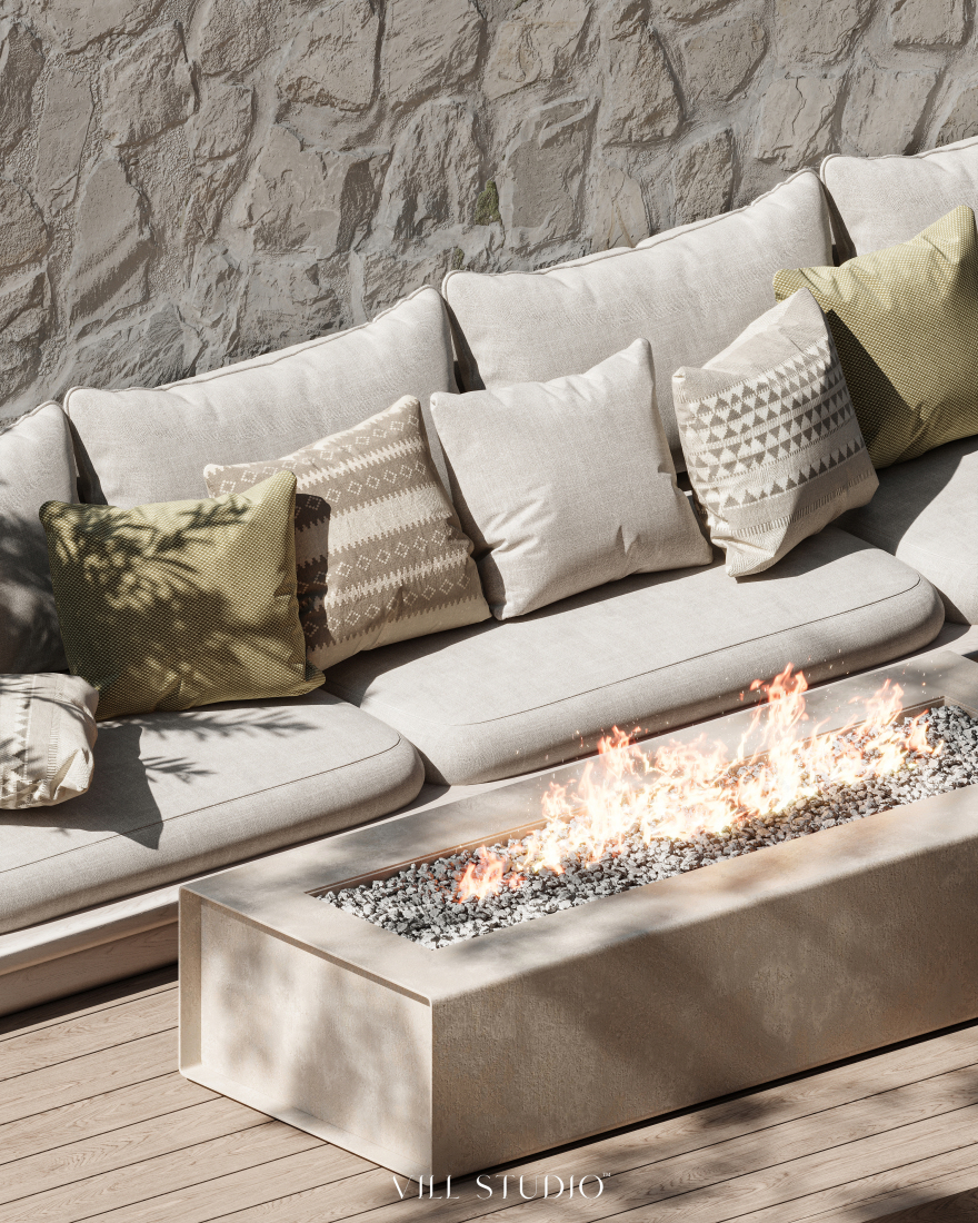 沙特阿拉伯别墅花园景观设计丨沙特阿拉伯丨Vill Studio™-13