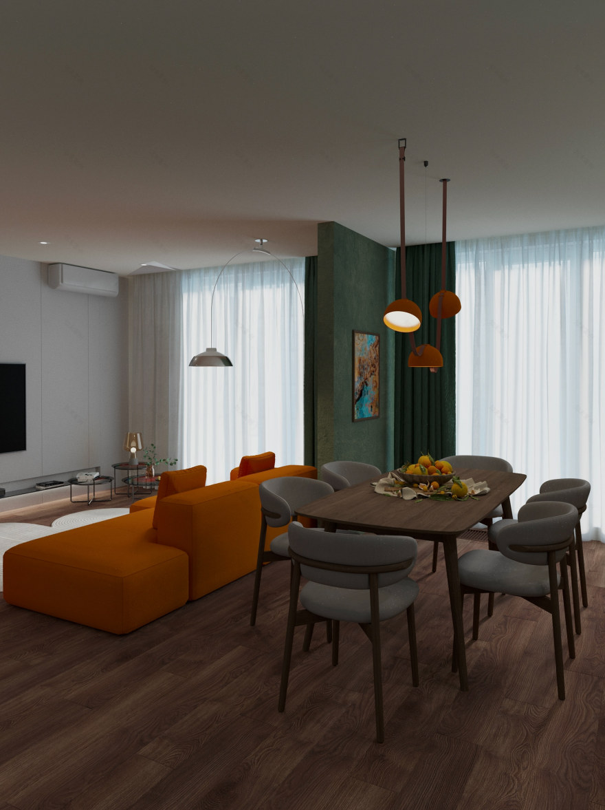 年轻情侣公寓设计项目丨乌克兰基辅丨Diana Chehaieva-21