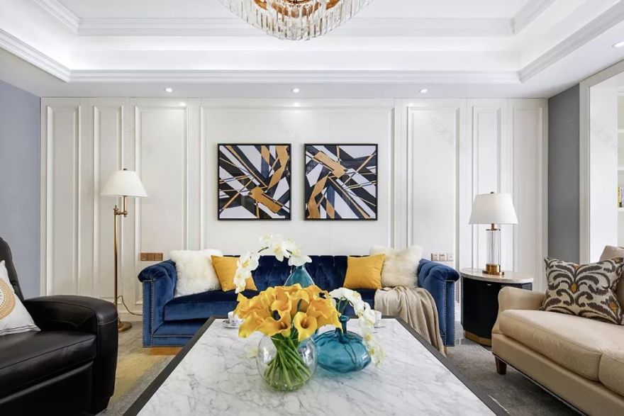 陈琴芳 | 余姚万里·世纪豪庭的轻奢美式家居设计-2