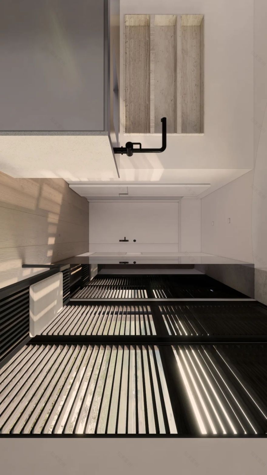 独居新思考 · 昆山花桥 52㎡住宅的感官重组设计丨BS_Studio-15