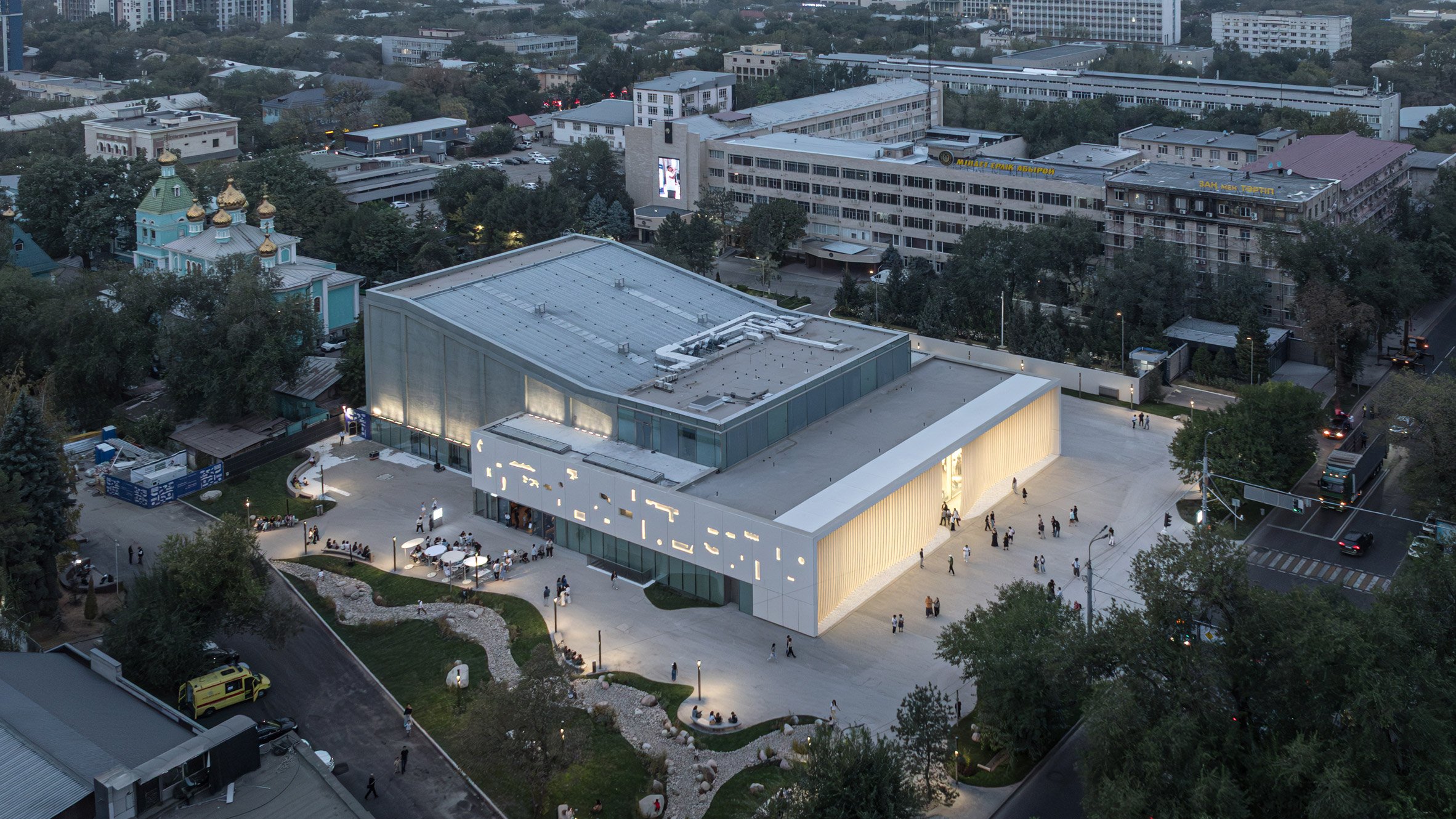 Asif Khan transforms Soviet cinema into "cloud-like" cultural centre in Almaty-0