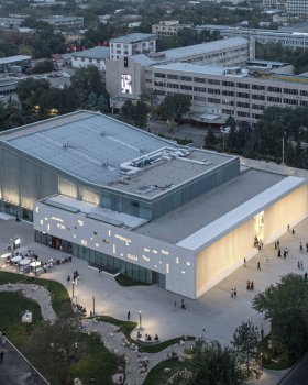 Asif Khan transforms Soviet cinema into "cloud-like" cultural centre in Almaty