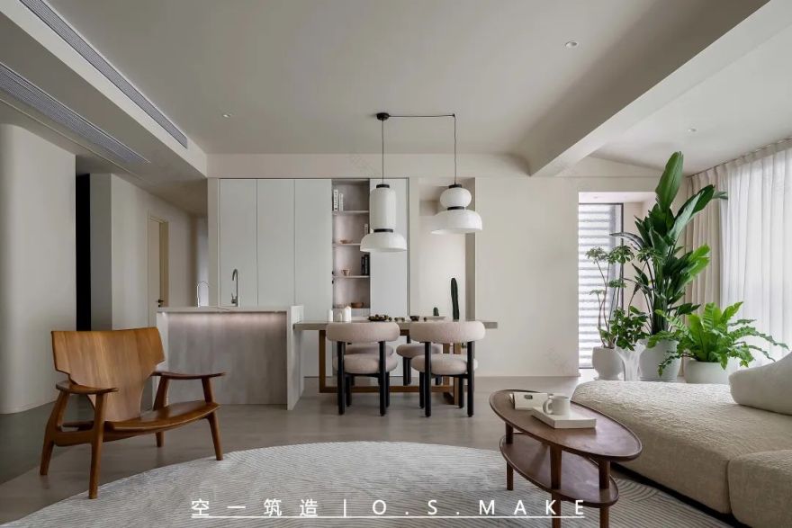 轻侘寂美学 · 重庆公园大道140平米三室一厅设计案例丨中国重庆丨空一筑造-26