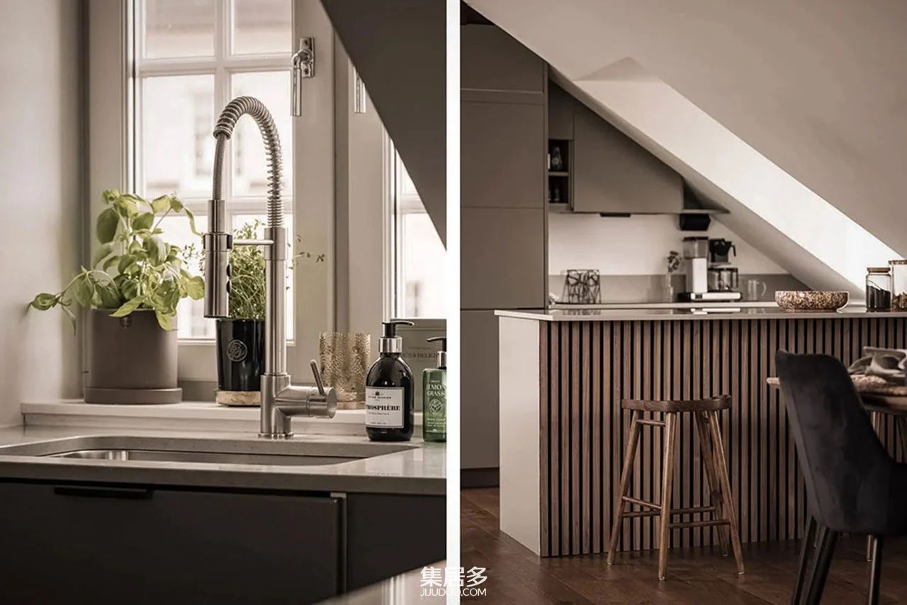 现代舒适家居:旧阁楼改造斯德哥尔摩新风尚丨瑞典斯德哥尔摩丨室内建筑师-23