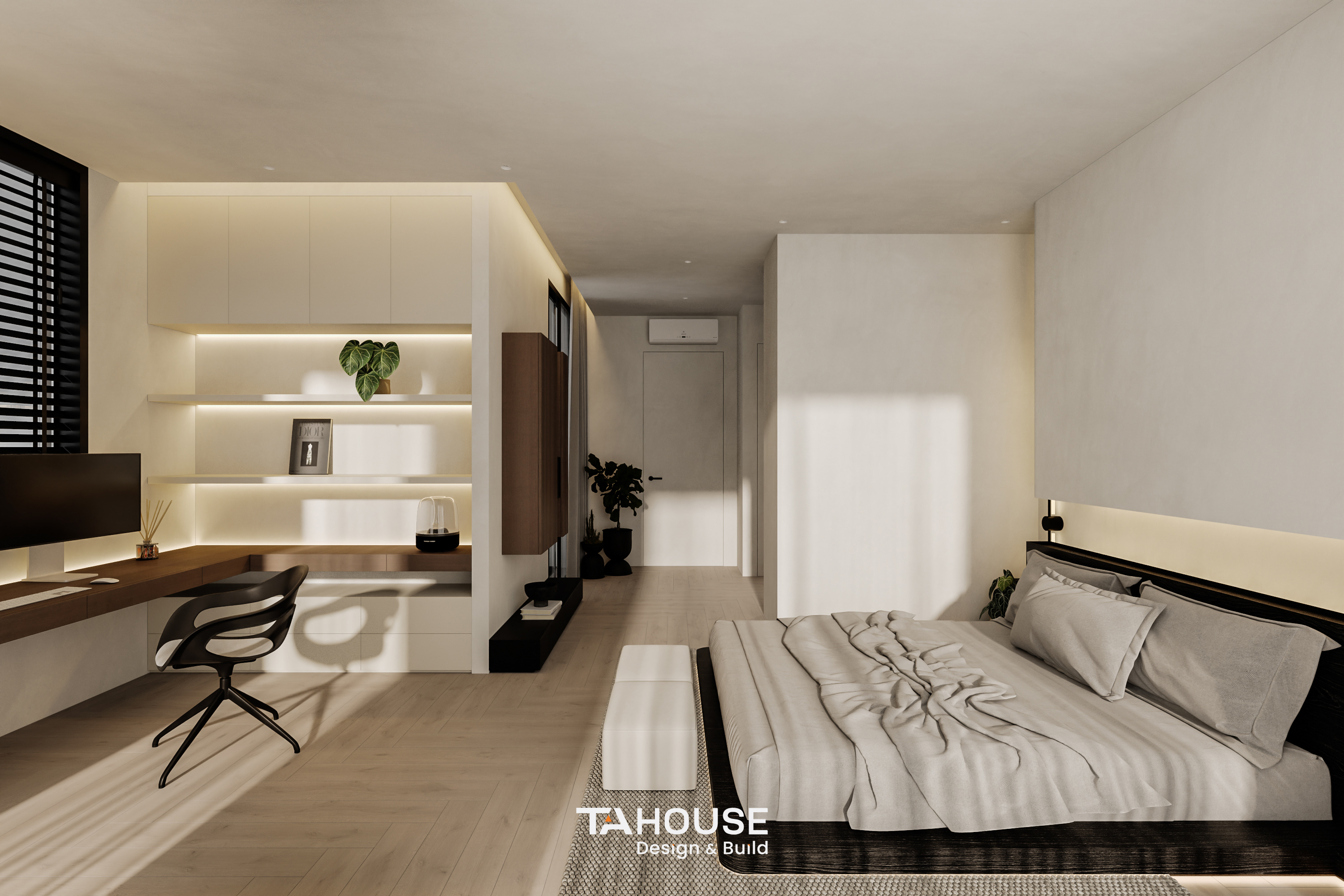 现代卧室  TA 住宅丨越南-7