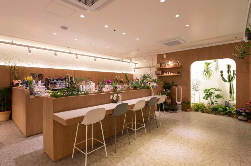 20 平米极简咖啡馆设计，诠释白色与木质的温馨空间-3