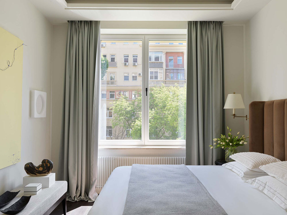 莫斯科斯大林式建筑中带时髦家具的明亮公寓(85 平方米)-9