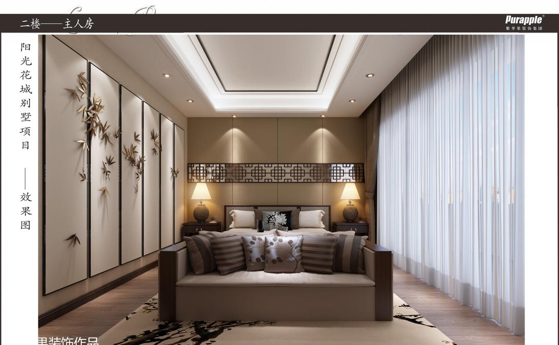 
新中式风格双拼别墅设计 -3