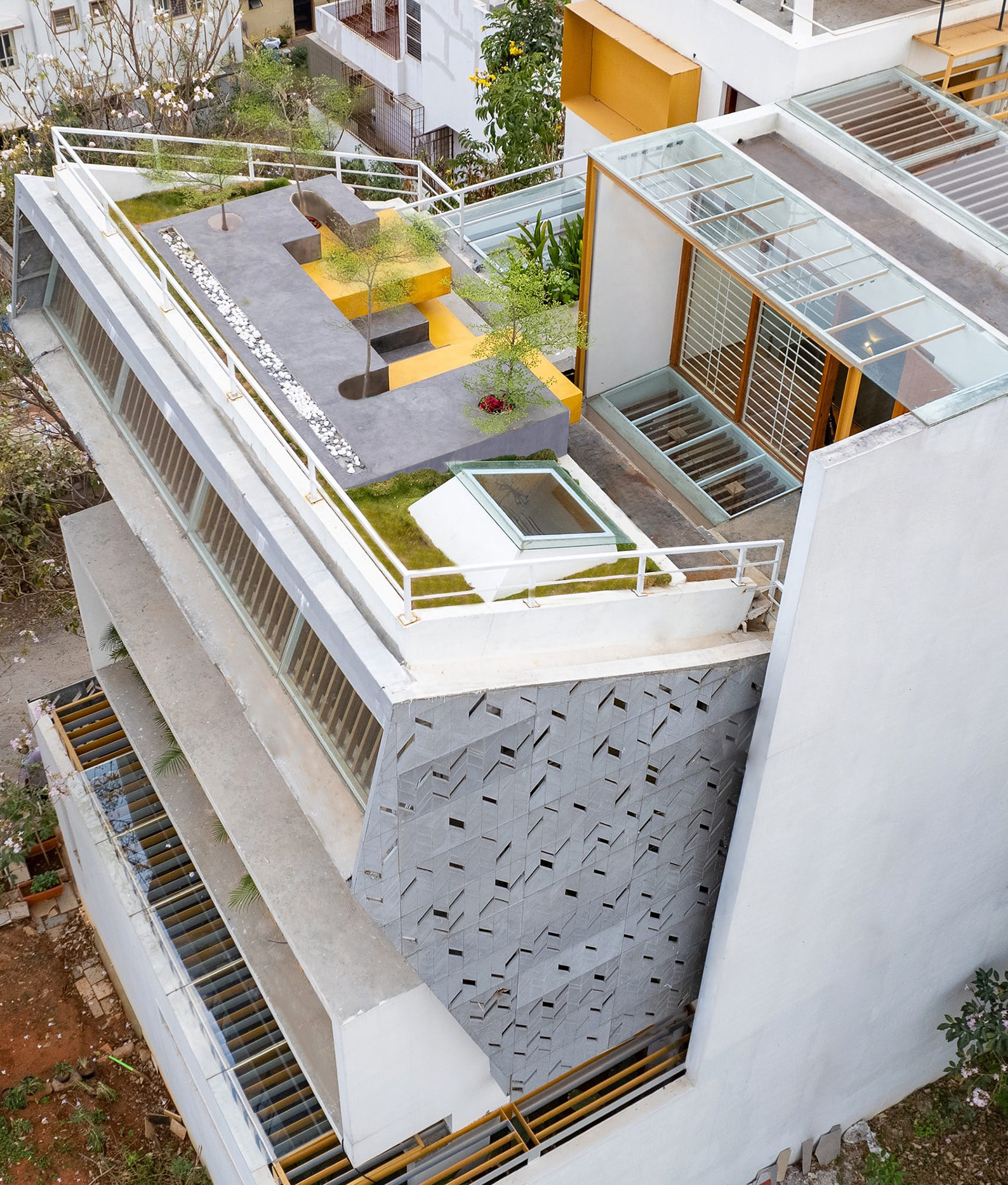 繁花居(注:这里Blooming可理解为盛开的、繁花似锦的,Haus在德语等语言中有房屋、住宅之意,结合整体语境这样翻译较合适,但如果有特定背景可能需调整) 丨印度班加罗尔丨Studio WhiteScape-28