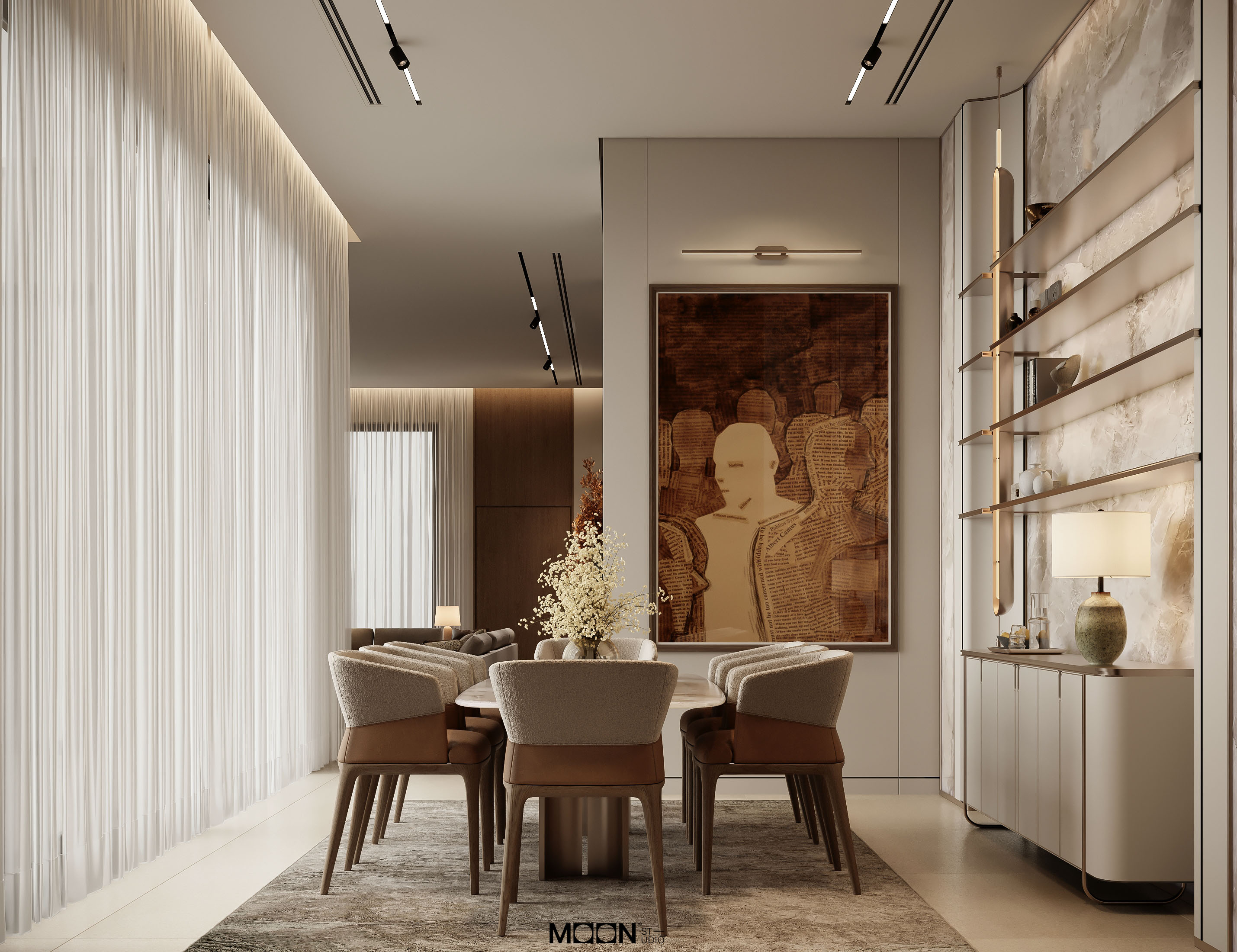 living room and dining design-7