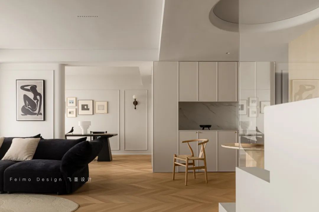 160㎡现代法式养老宅丨飞墨设计组-25