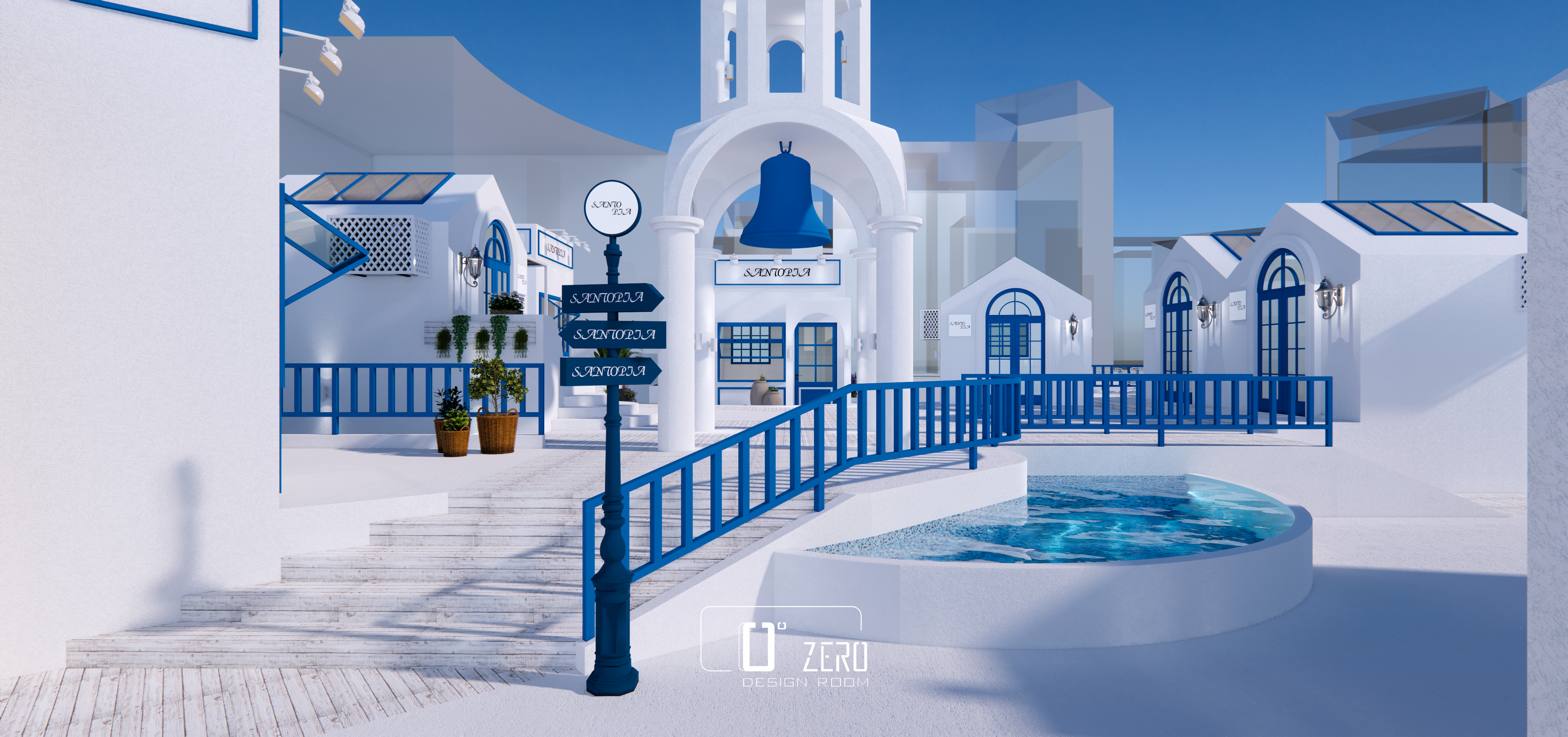 圣托里尼乌托邦理念的假日城市丨中国深圳丨Zero Desing Room-12