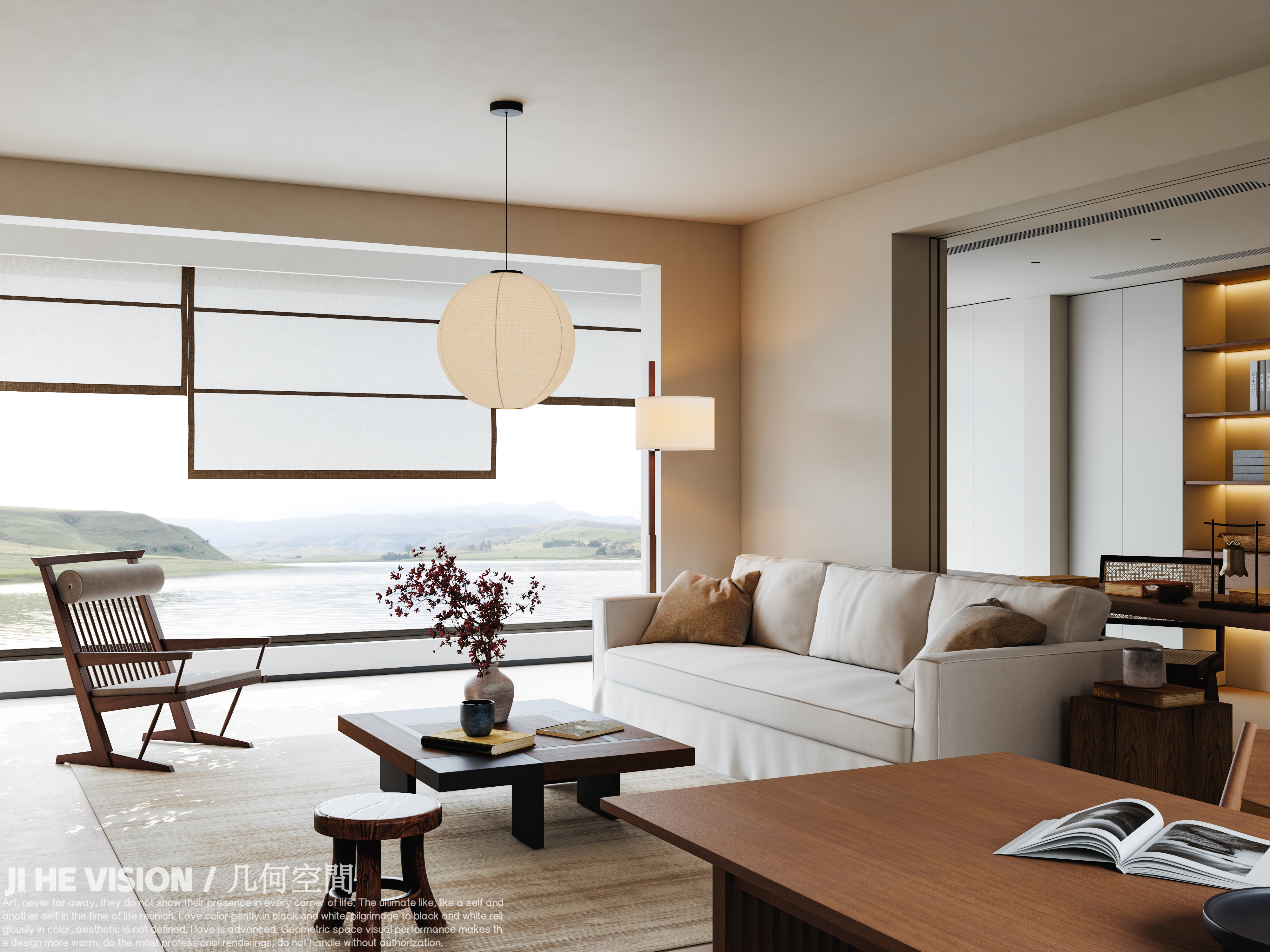 几何空间视觉表现 | 碧桂园璞悦天成宋式美学空间-7