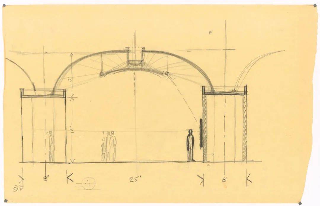 路易斯·康的建筑绘画-104