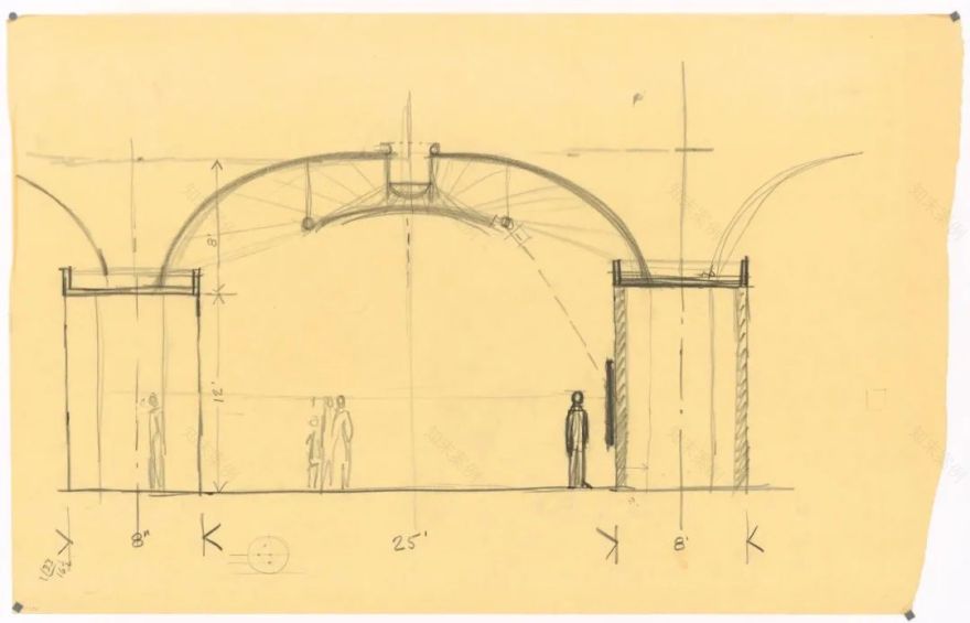 路易斯·康的建筑绘画-104
