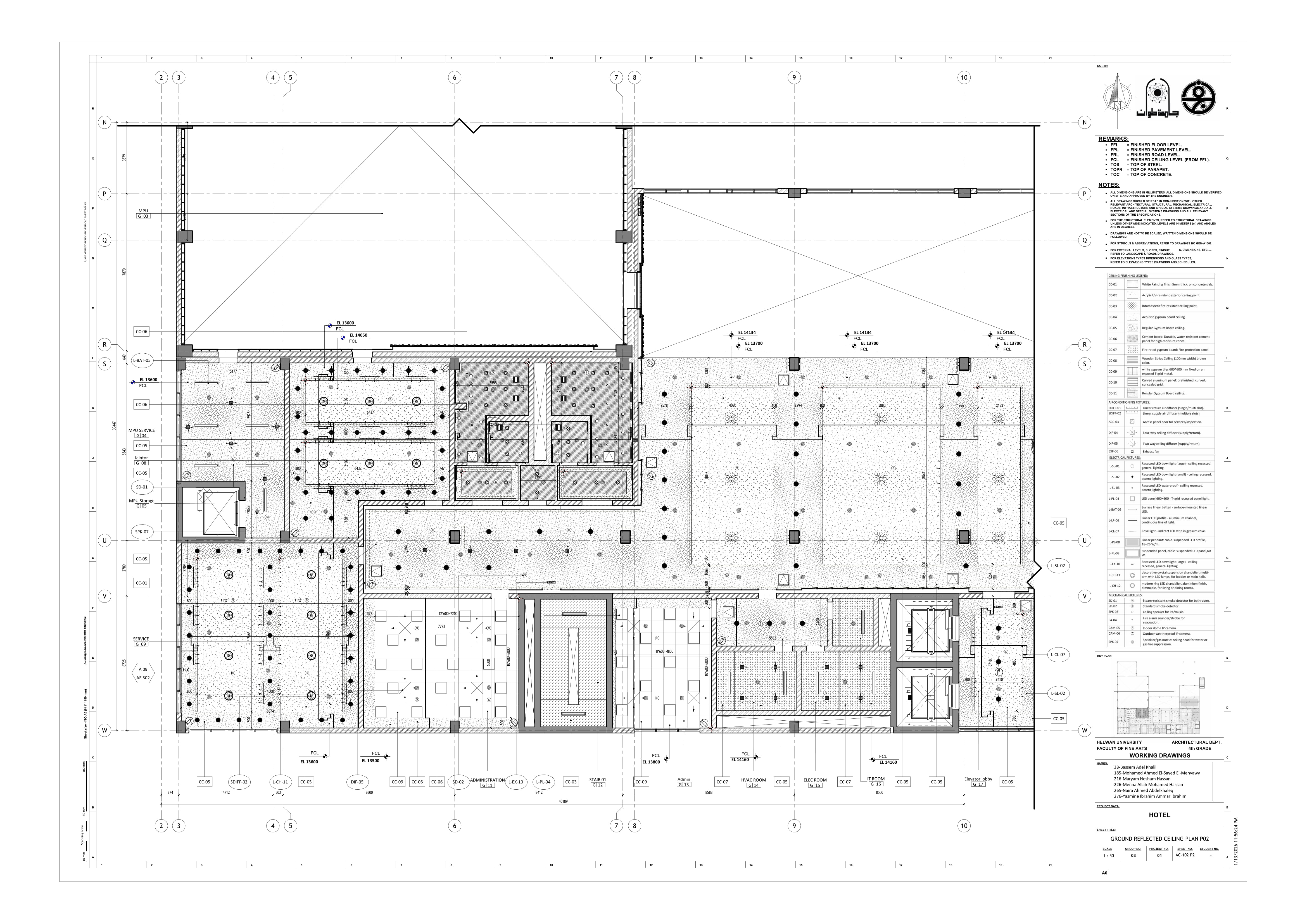 Blue Hotel | 3-Star Hotel Working Drawings-57