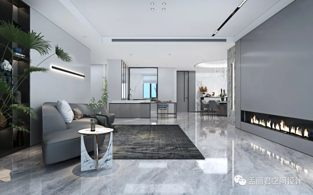 齐润楼王大平层极简风格设计丨原创设计-17