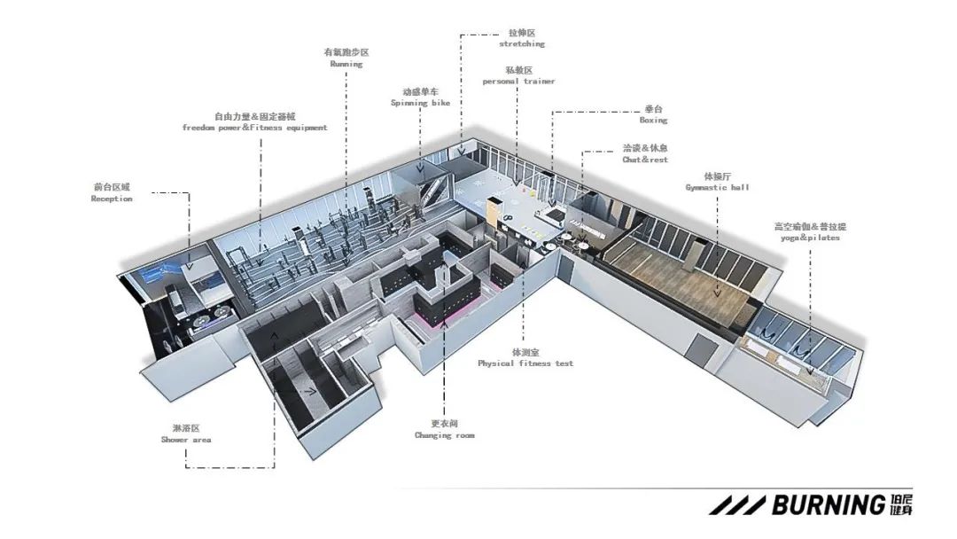 伯尼健身房·BURNING丨中国成都丨辰皓空间设计-62