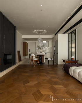 实景 · 三盛汝悦112平 · 木韵流金丨Ale.team丨水木设计