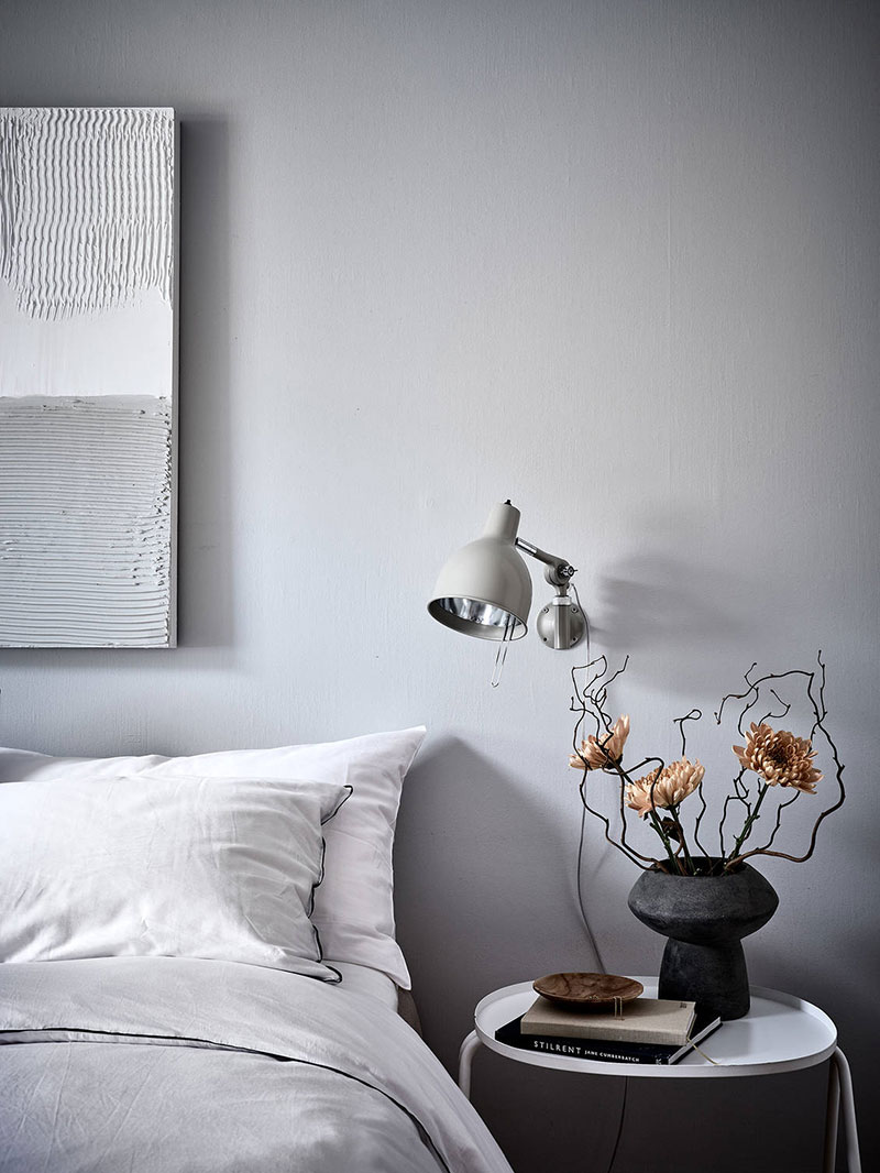 瑞典 70 平米蓝白公寓，深蓝墙面与白色装潢的完美搭配-7