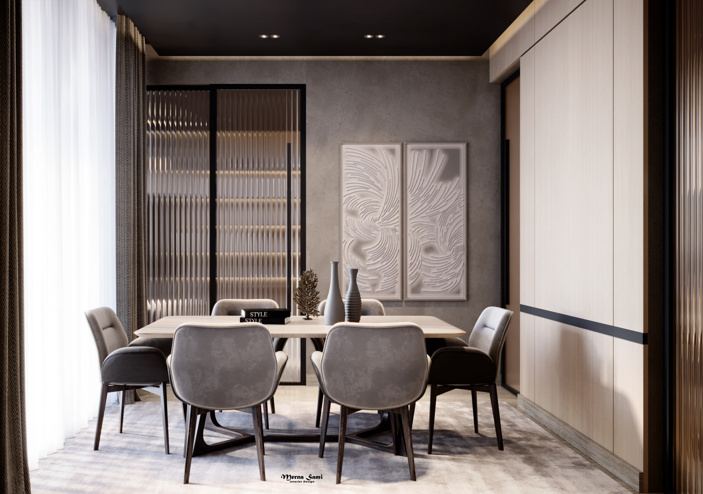 暗色调现代简约公寓丨M A S T E R-34