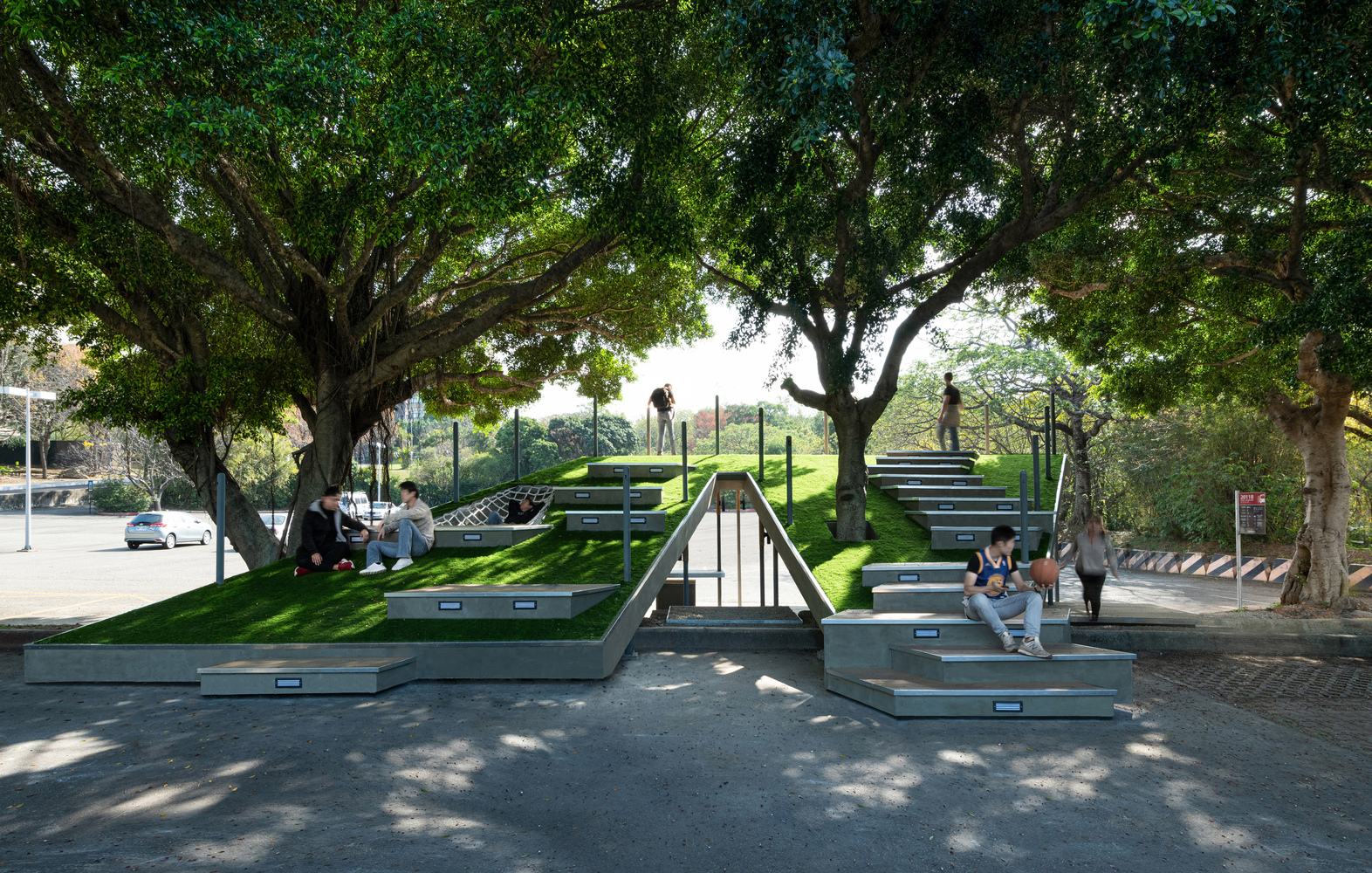 交大公交车站,连接校园与环境的生态设计-14