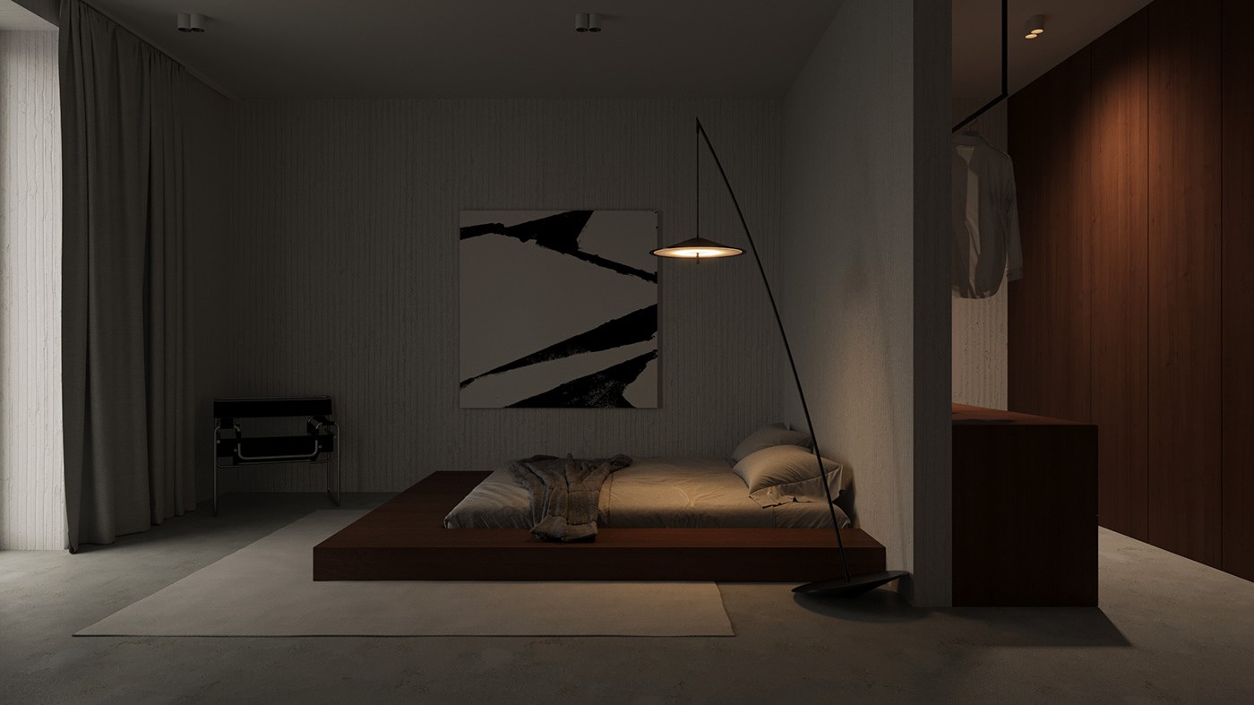 原木+高级灰  静谧惬意的极简空间-9