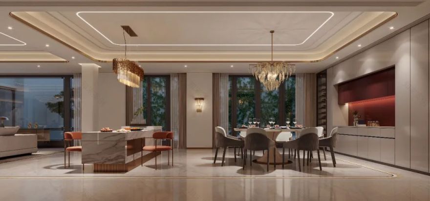 乌镇雅园 350㎡现代轻奢别墅设计丨张永吉设计事务所-11