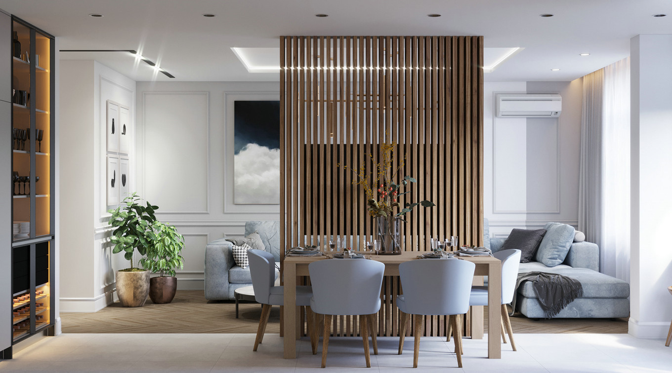 现代美学蓝灰色系空间设计-16