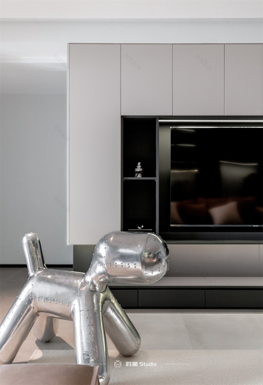 黑白极简,150 平空间的艺术生活丨对象 Studio-7