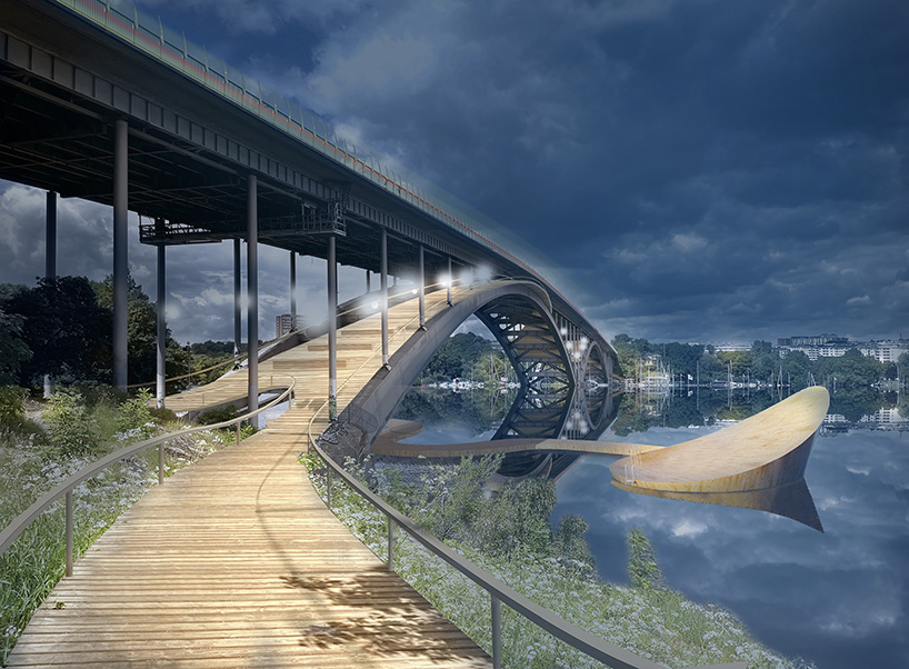 斯德哥尔摩海滨新公共桑拿和桥梁设计-19