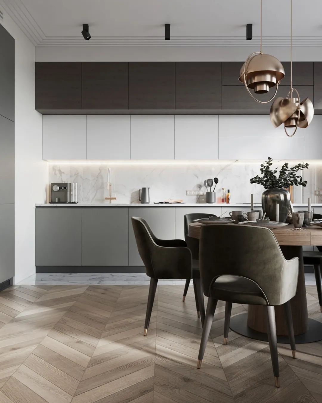 现代灰白风的居住空间-6