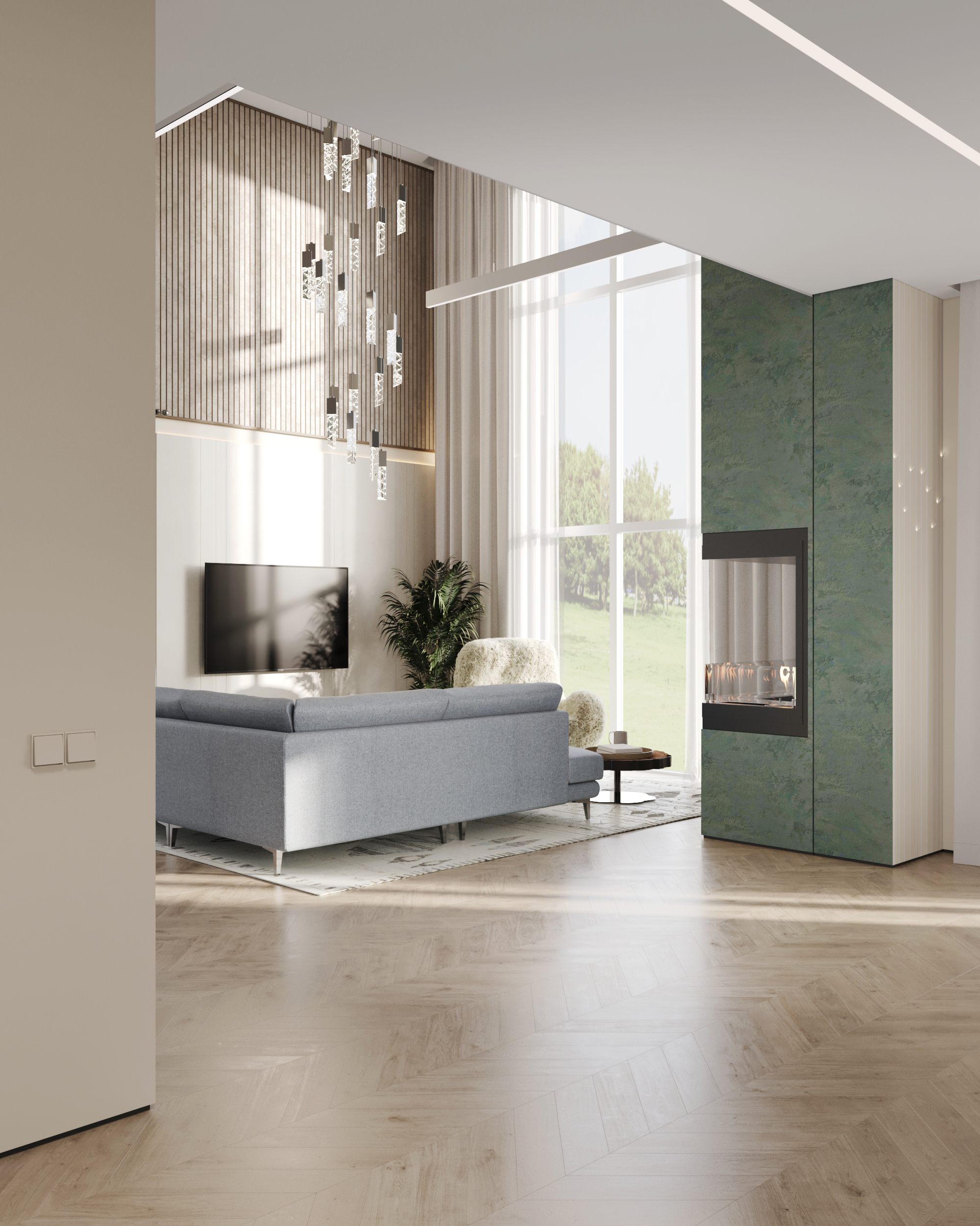 Kitchen | Living Room | Кухня | Гостиная-6