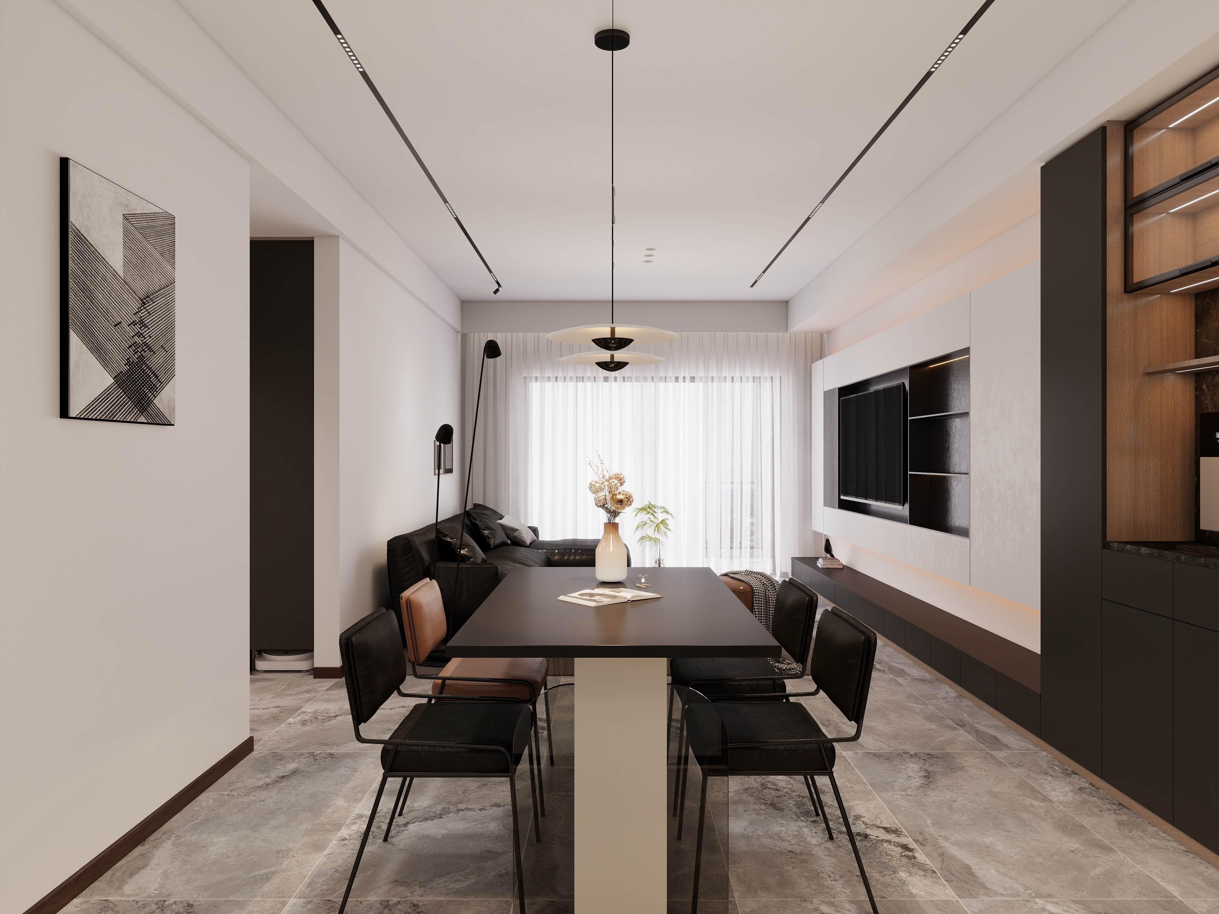 现代黑白灰意式-4