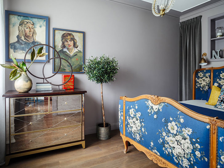 莫斯科 45 平米小公寓，设计师 Nadya Zotova 的彩色梦幻空间-17