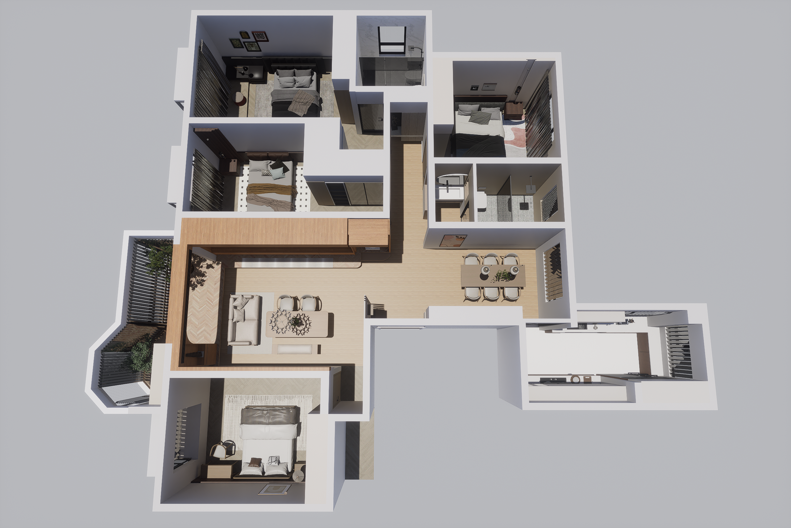 现代原木风家装-16
