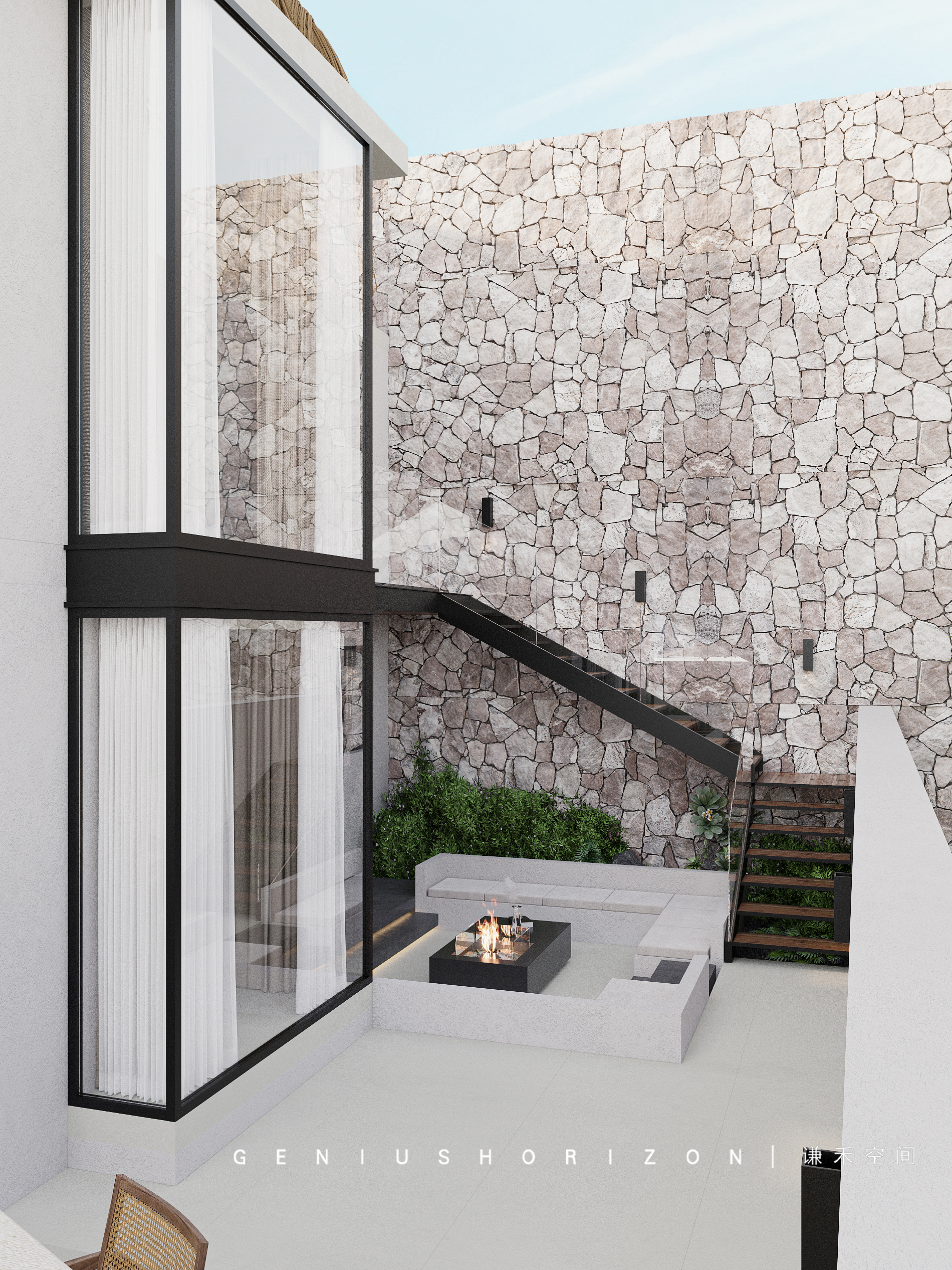 侘寂民宿设计丨谦禾空间设计事务所-18