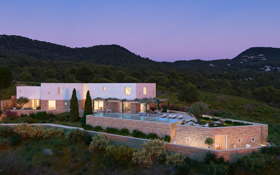 18 位建筑大师的伊维萨岛私人别墅设计,自然融入奢华-103
