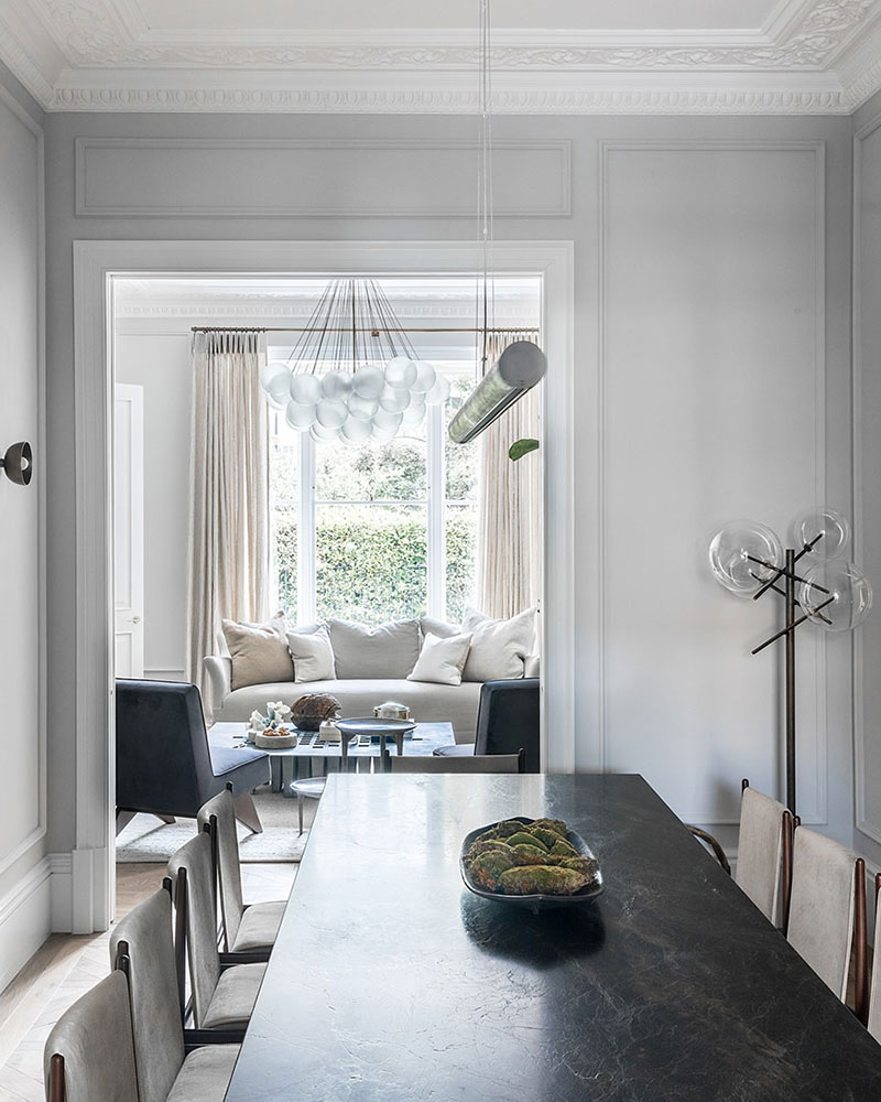 伦敦诺丁山英式豪华联排别墅设计-9