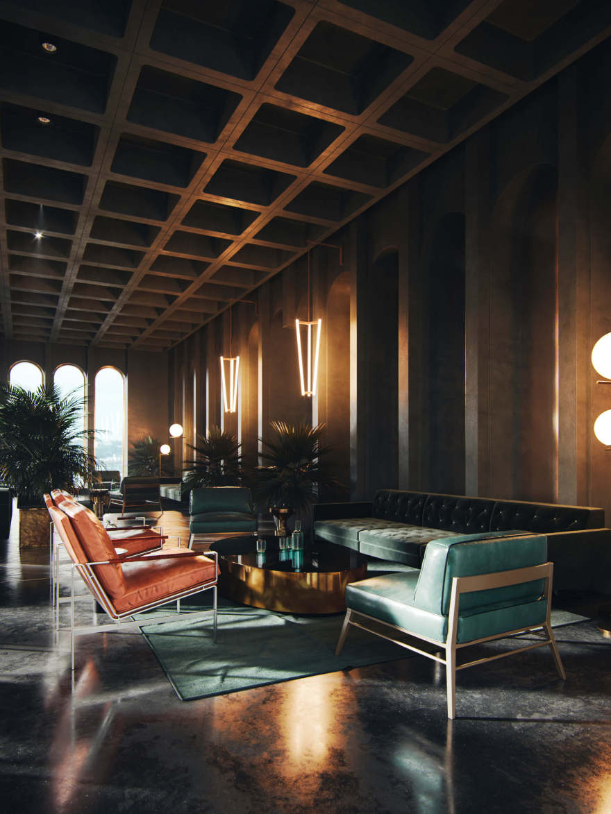 Madrid 复古奢华办公空间-14