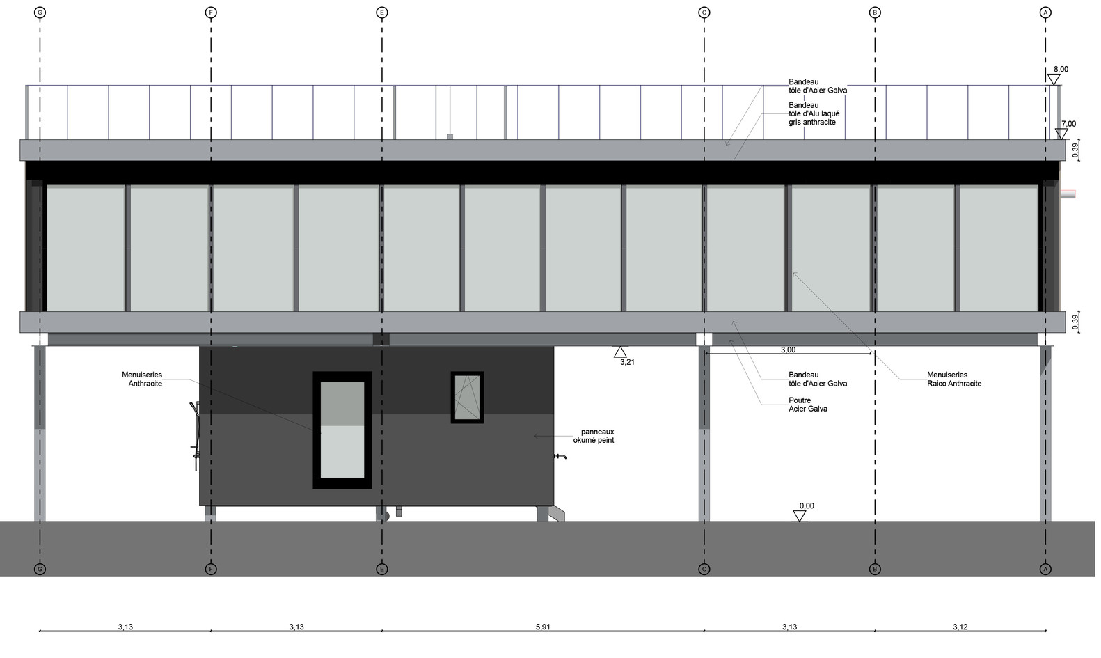 悬浮海景别墅,简约优雅的法式海景之家-34