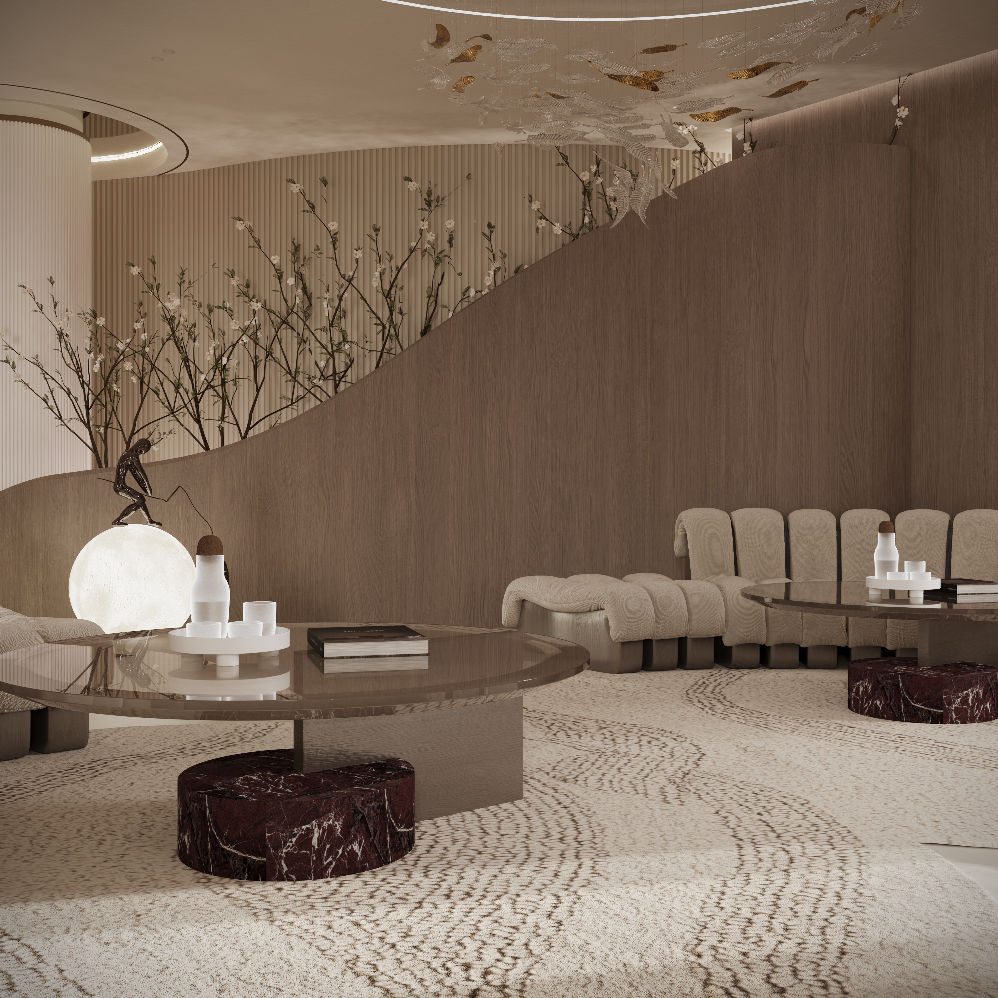 Modern Reception El Obour 3DSMAX Corona Render-1
